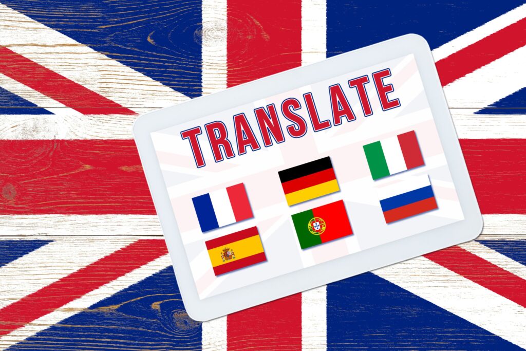 A multilingual site built with WordPress