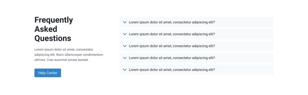 FAQ Accordion 1
