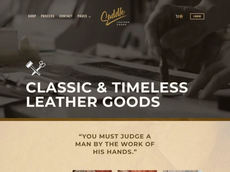 Leather Shop Template