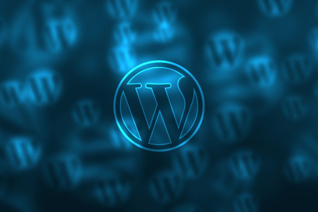 WordPress logo with a motivational message