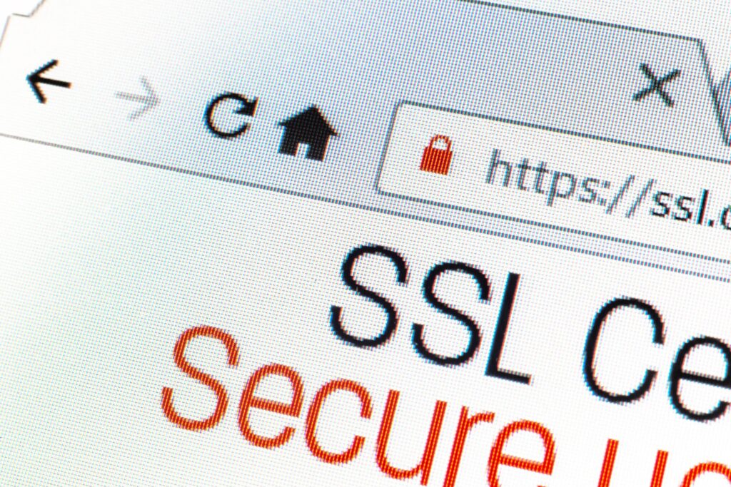 image icon of an SSL certificate or encrypted connection